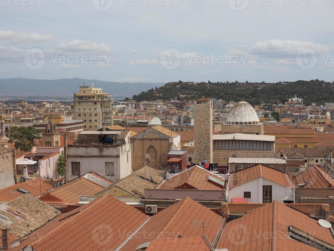 Aerial view of Cagliari photo