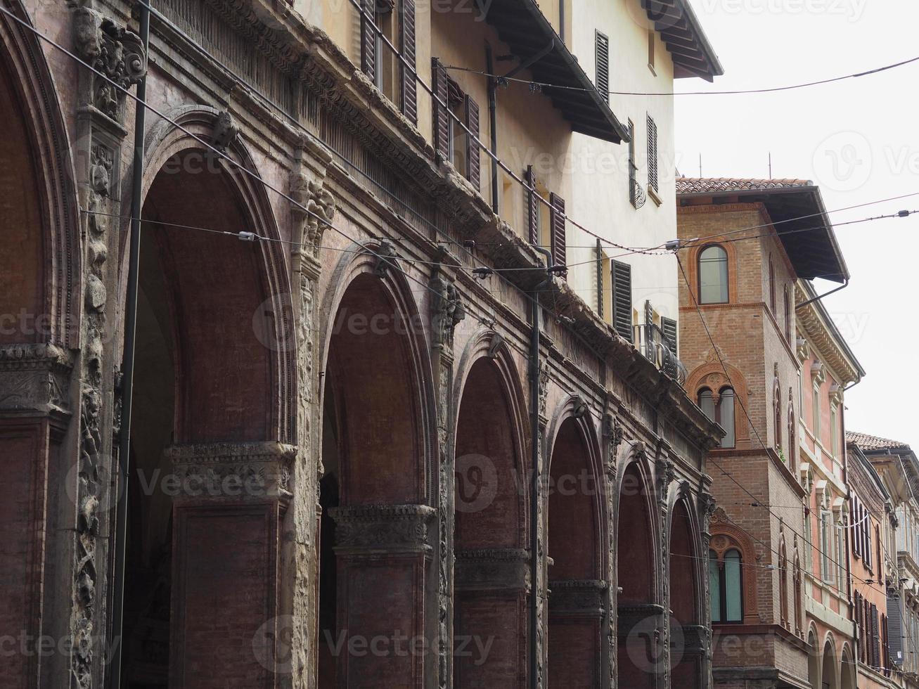 View of Bologna old city centre photo