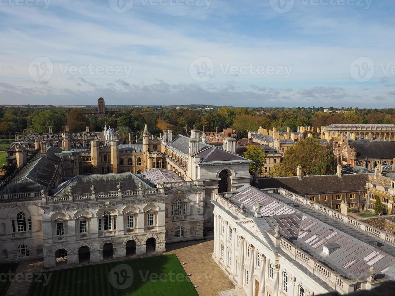 Aerial view of Cambridge photo