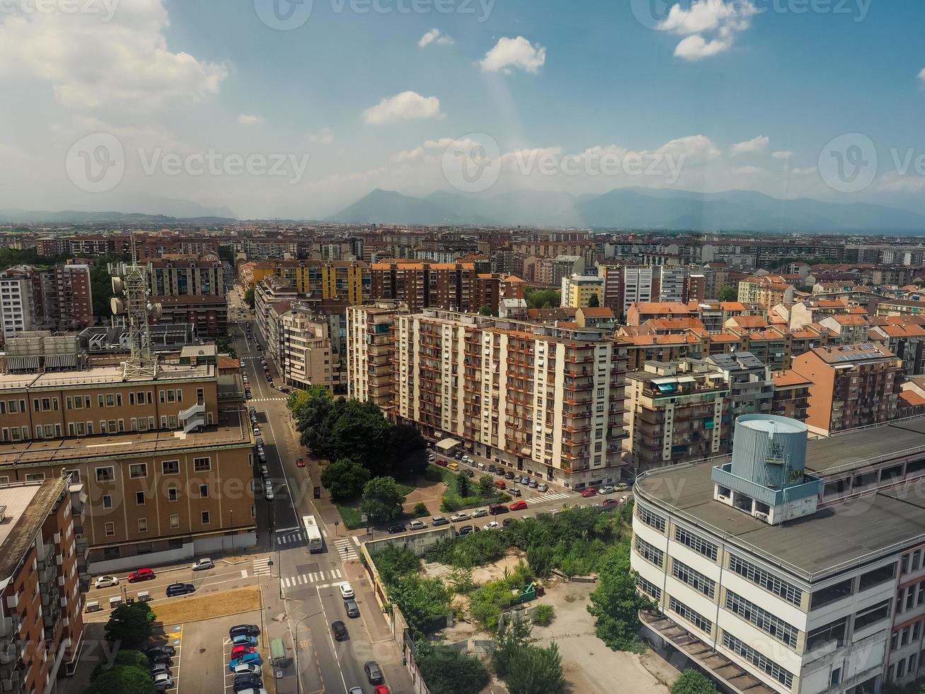 vista aerea de turin foto