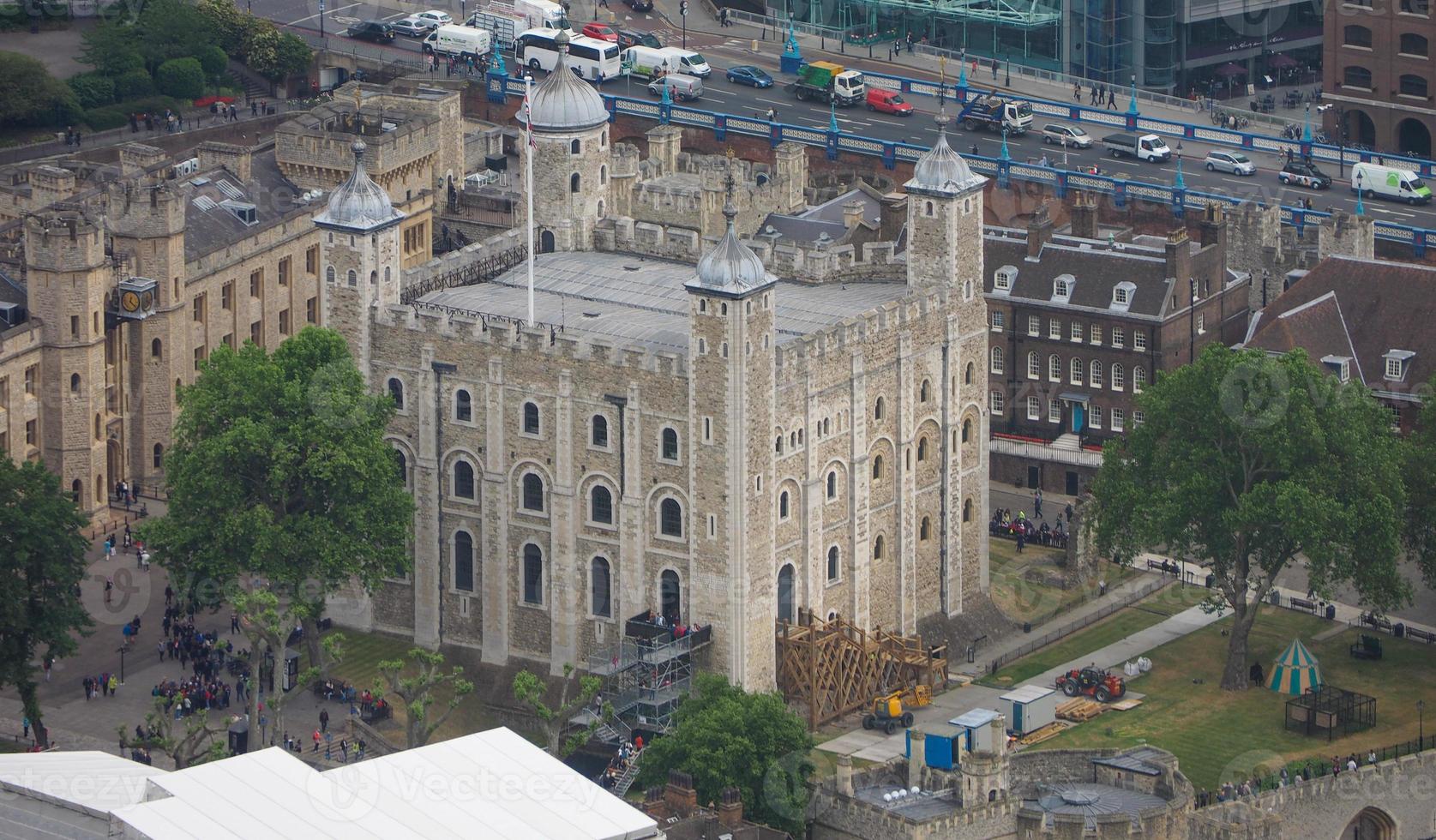 Aerial view of London photo