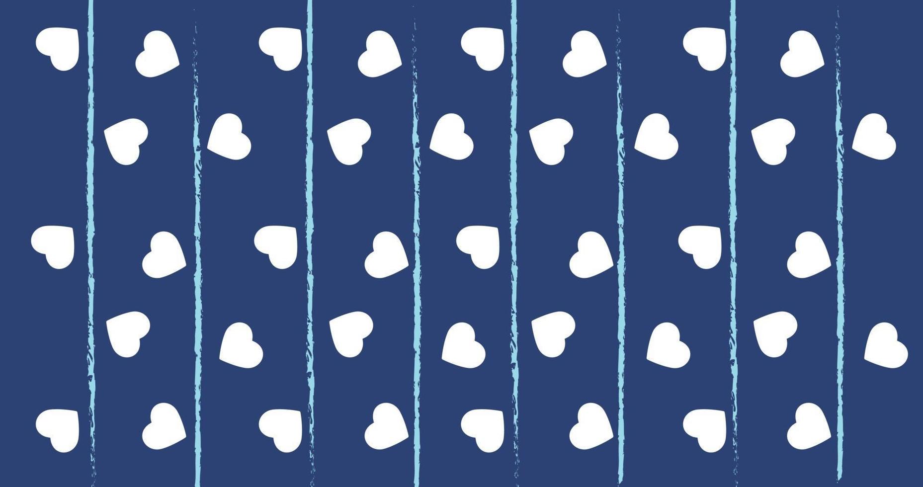 Seamless pattern with hearts. Vector romantic background.