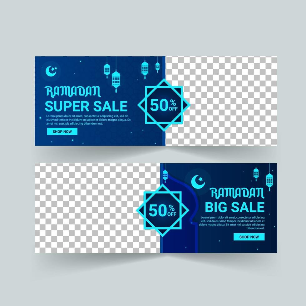 Ramadan Sale Banner Vector. vector