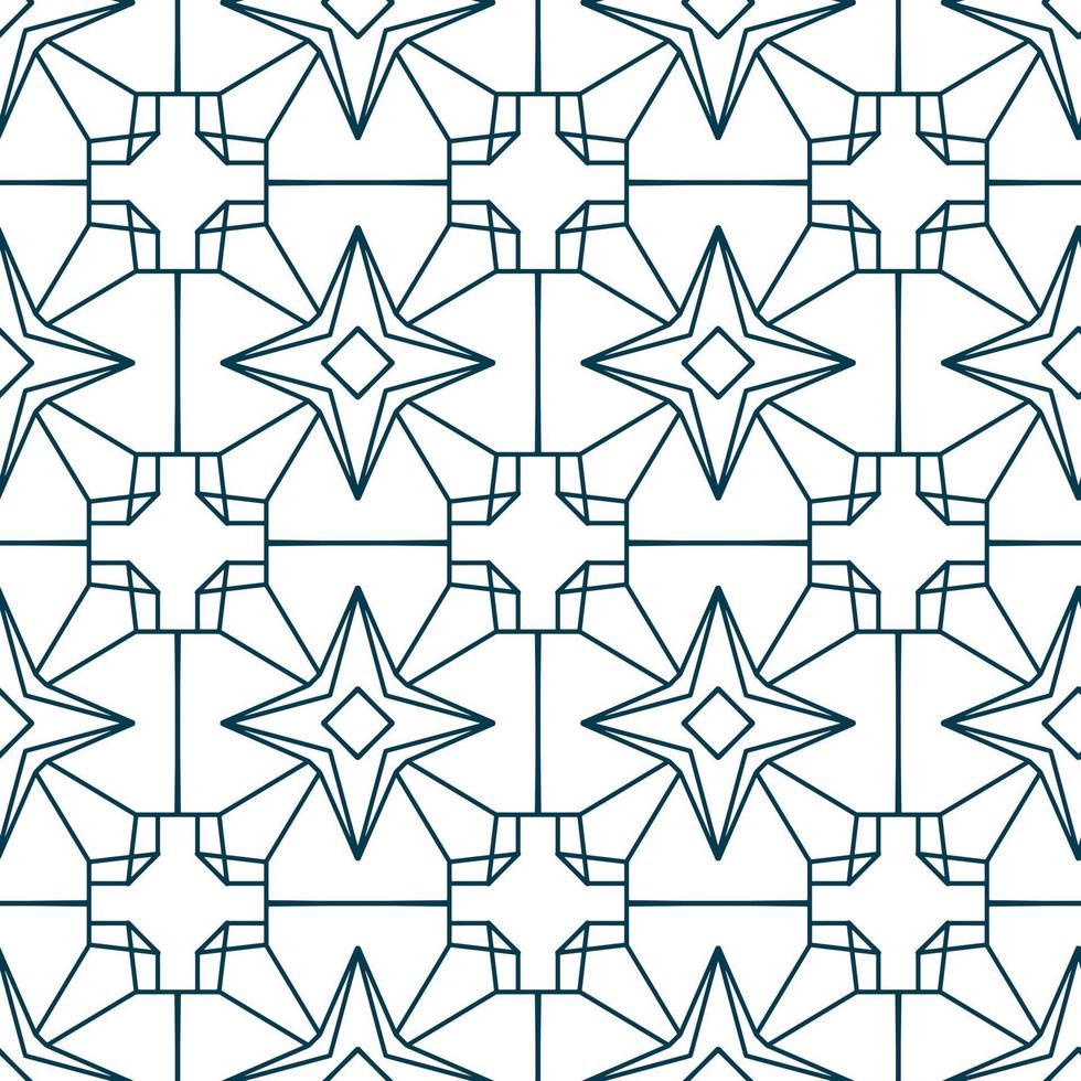 Hand drawn seamless repeat pattern in single color vector