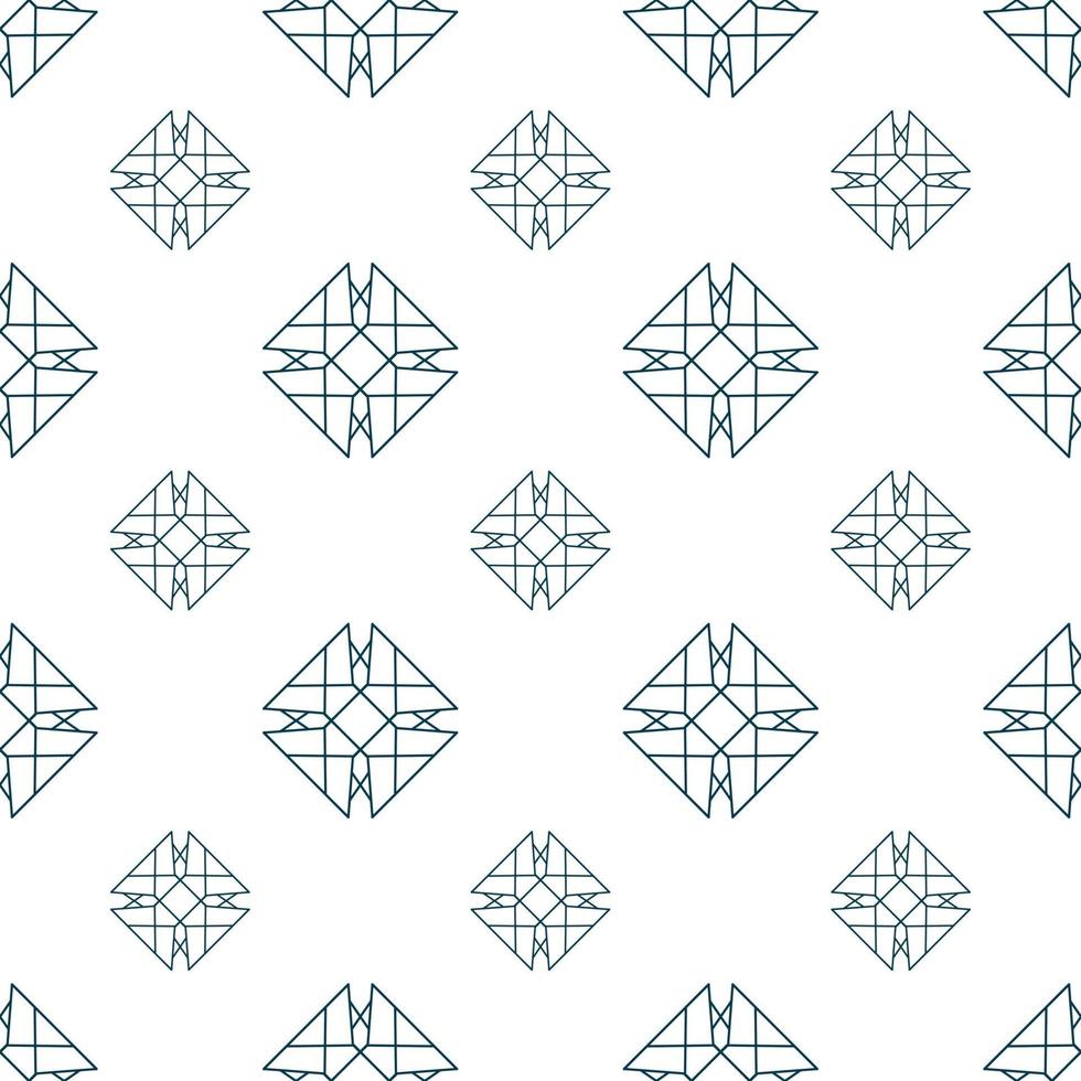 Hand drawn seamless repeat pattern in single color vector