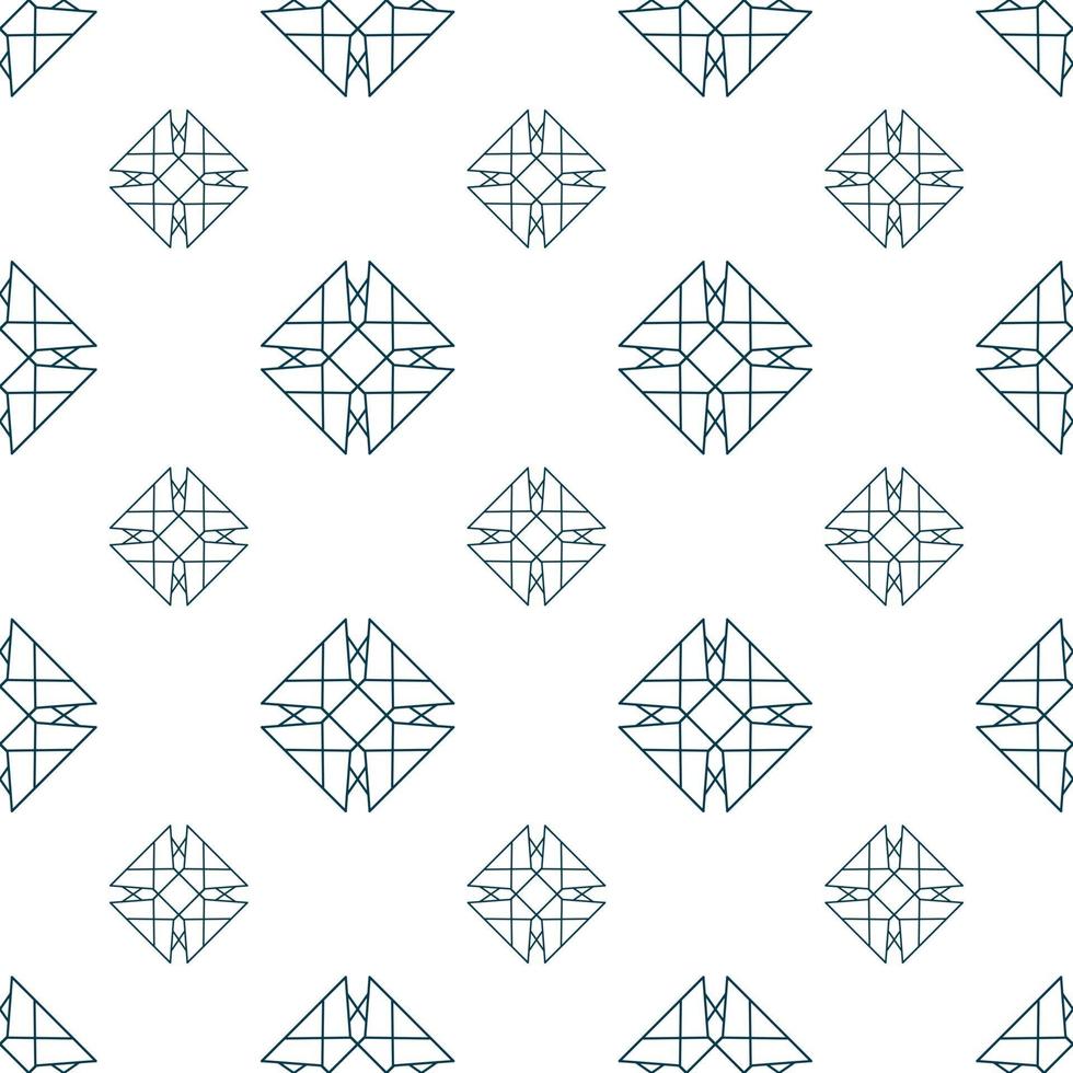 Hand drawn seamless repeat pattern in single color vector