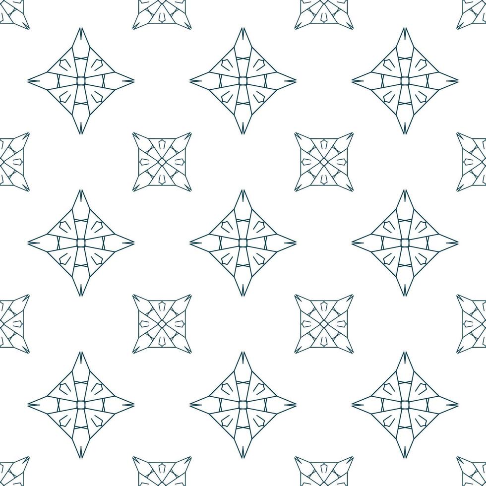 Hand drawn seamless repeat pattern in single color vector