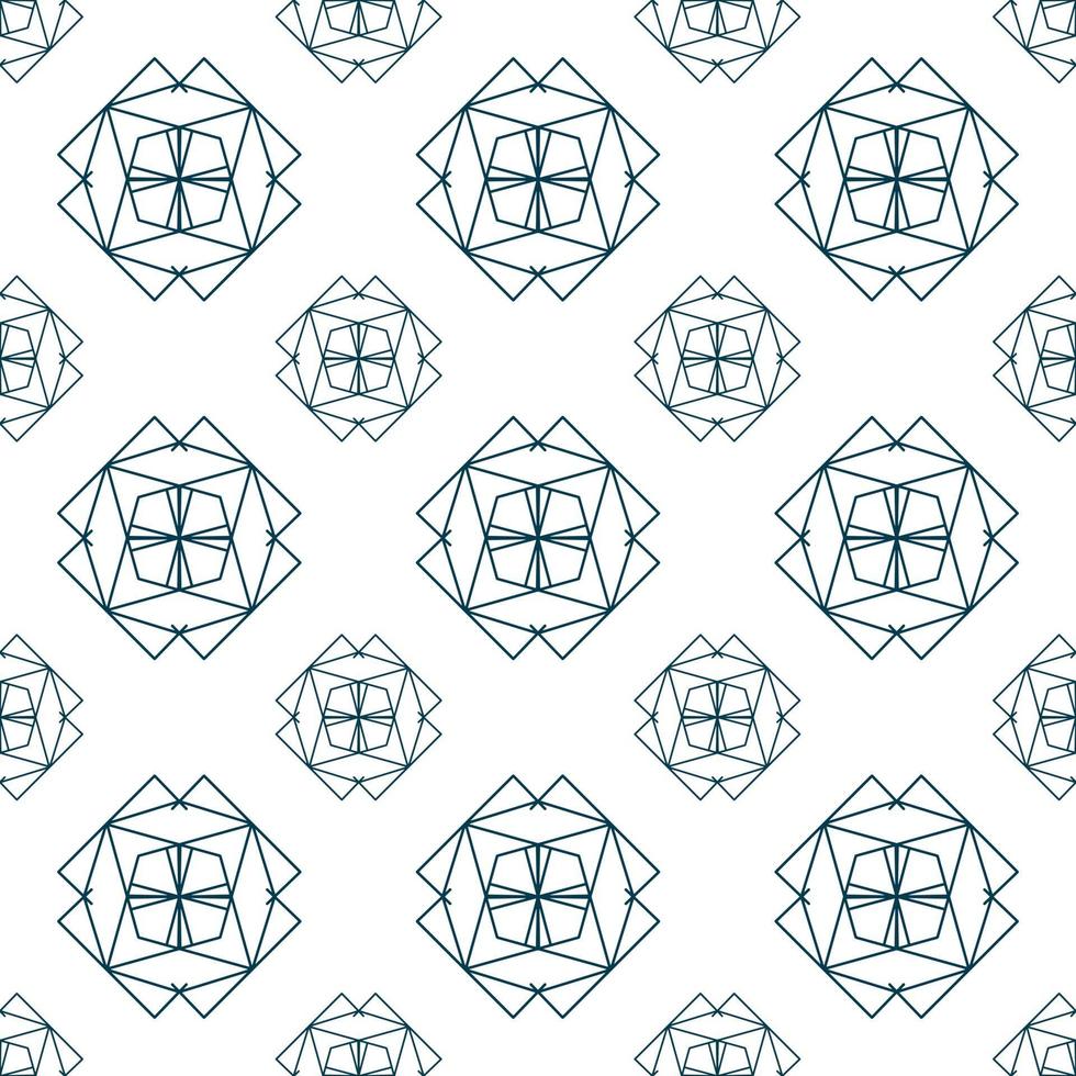 Hand drawn seamless repeat pattern in single color vector