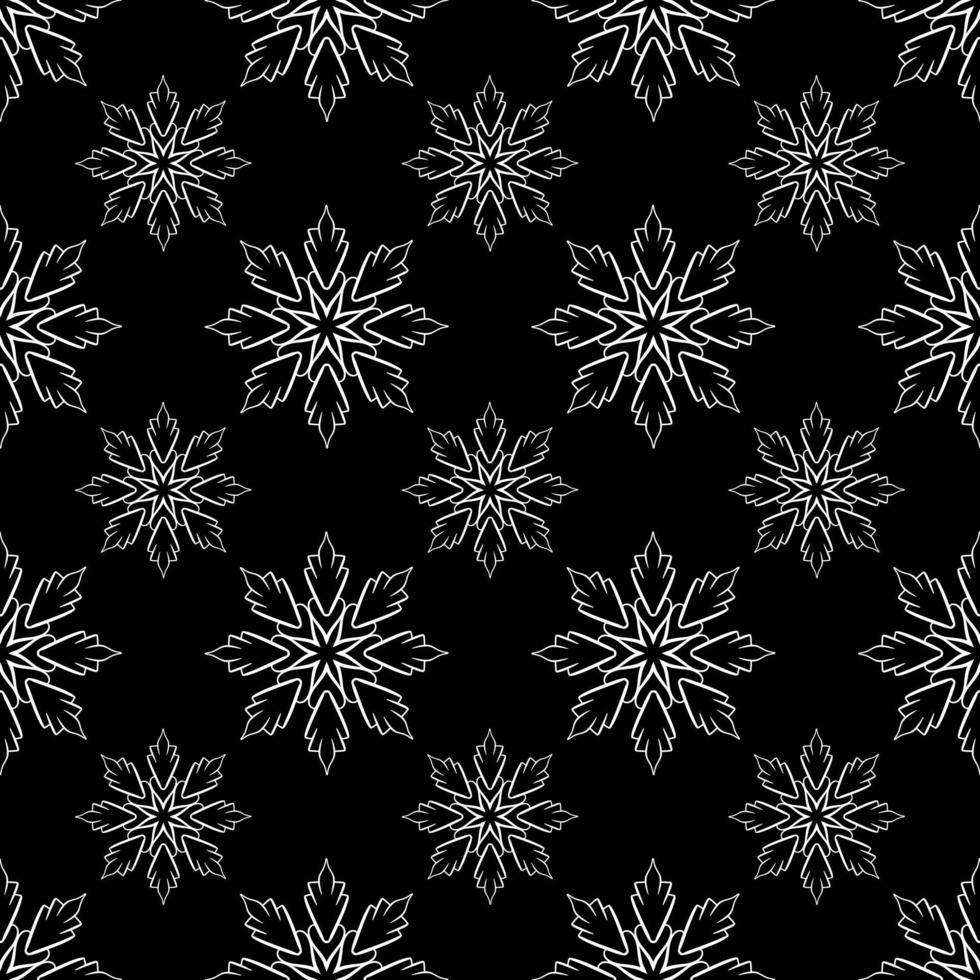 Hand drawn seamless repeat pattern in single color vector