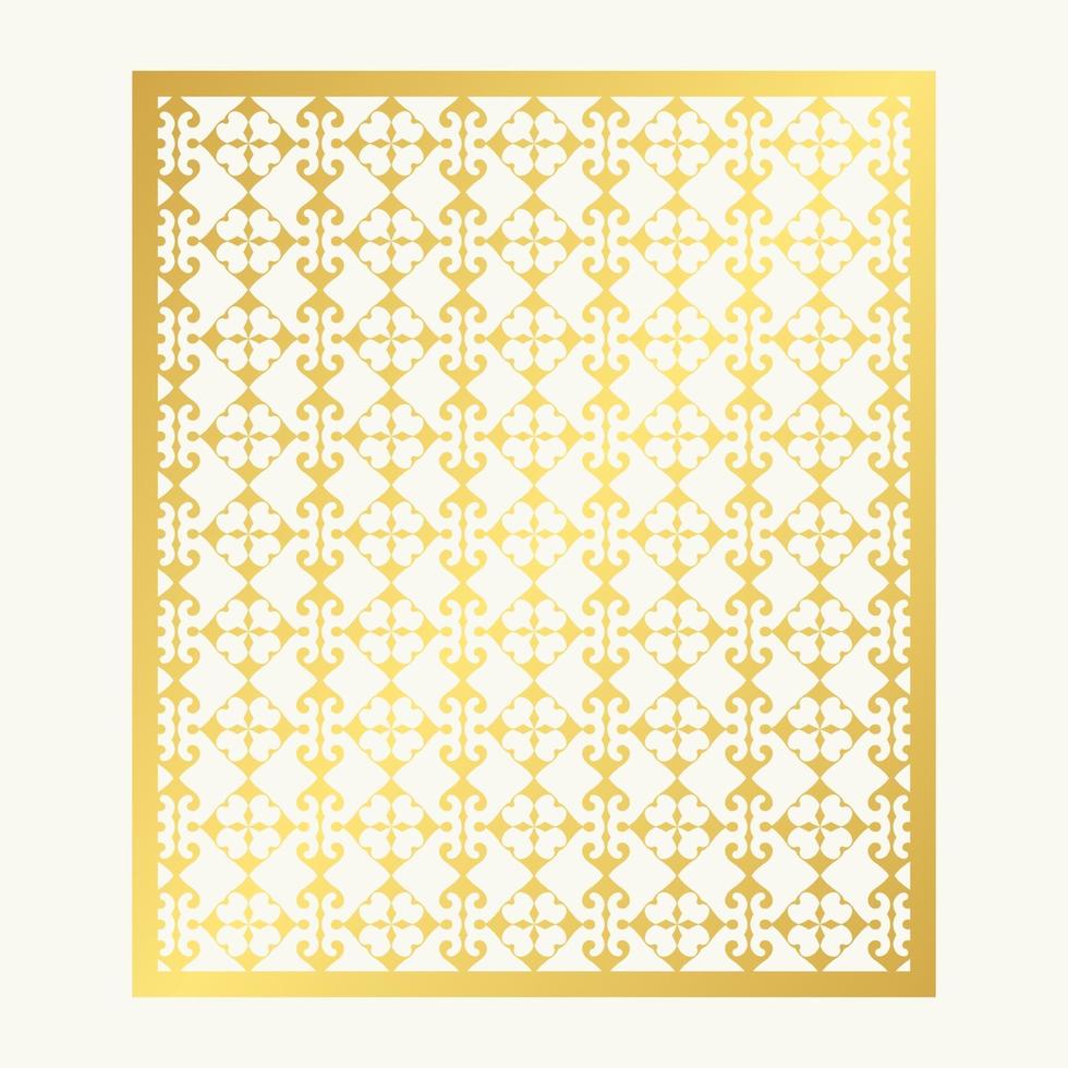 seamless die cut decorative pattern template vector