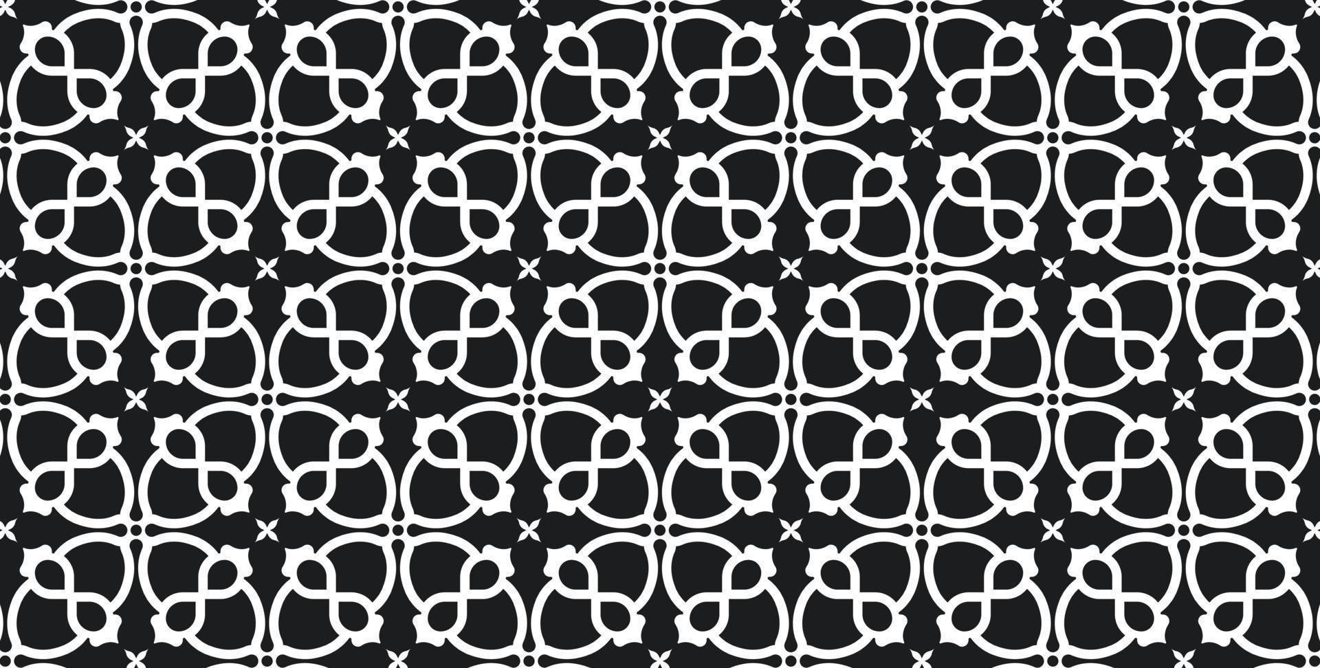 seamless flat ornament pattern template vector