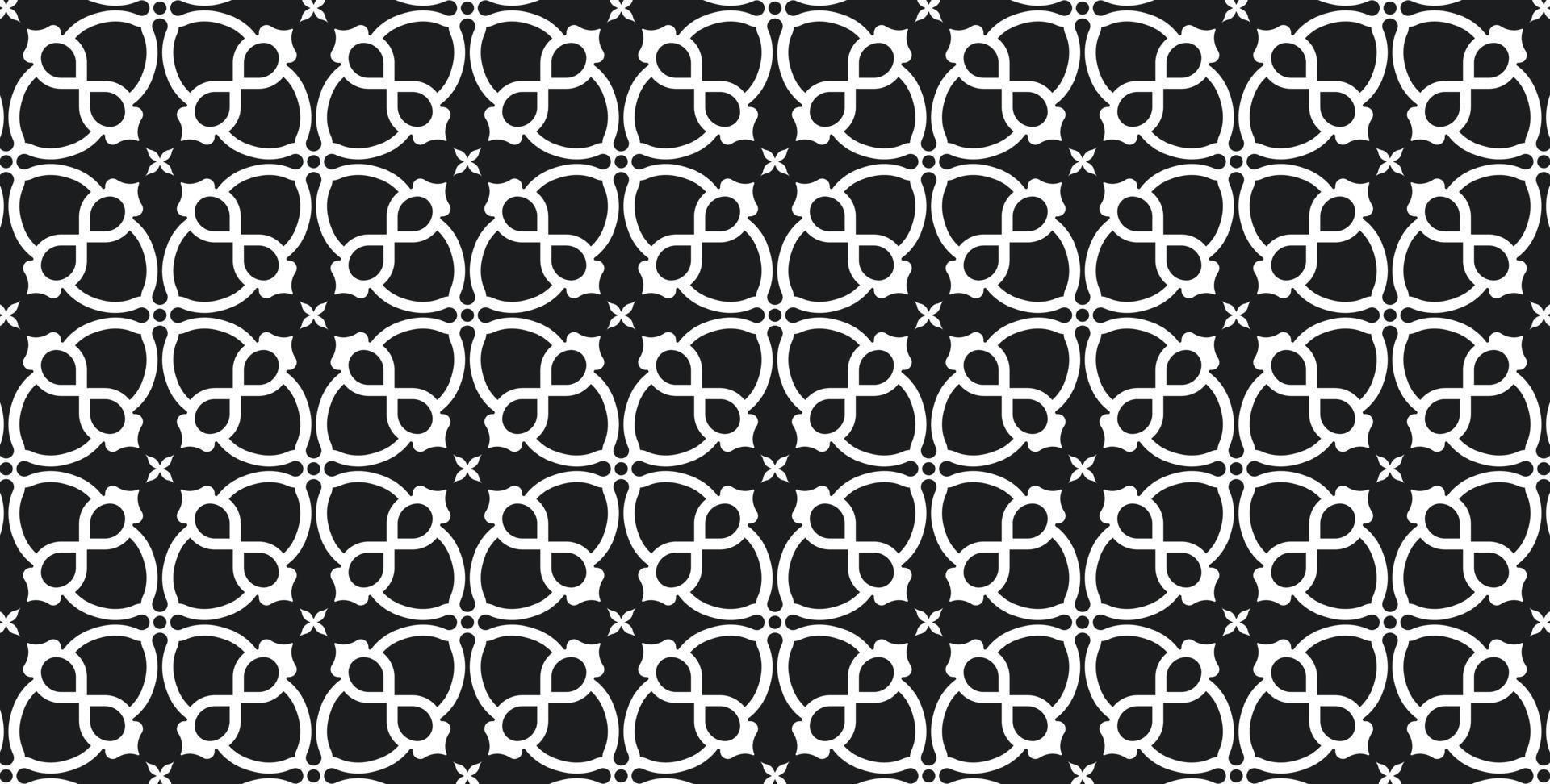 seamless flat ornament pattern template vector