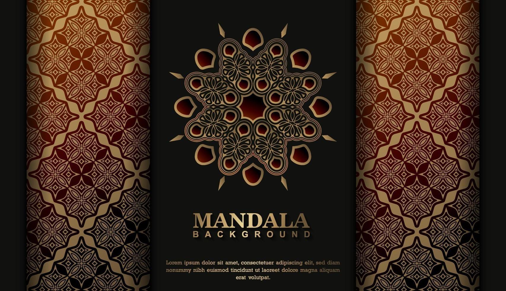 Luxury mandala background concept vector