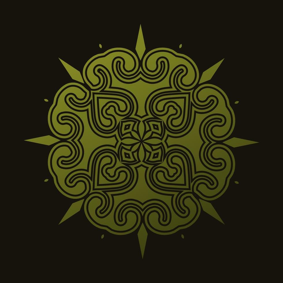 plantilla de diseño de fondo de mandala de lujo vector