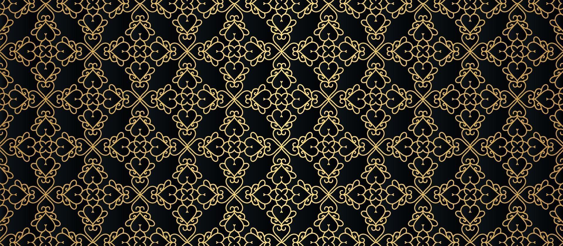 luxury dark seamless pattern background vector