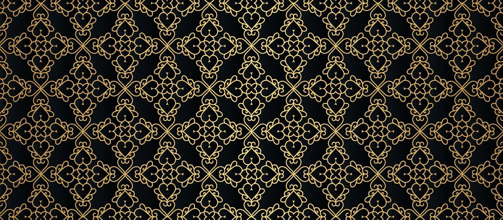 luxury dark seamless pattern background vector