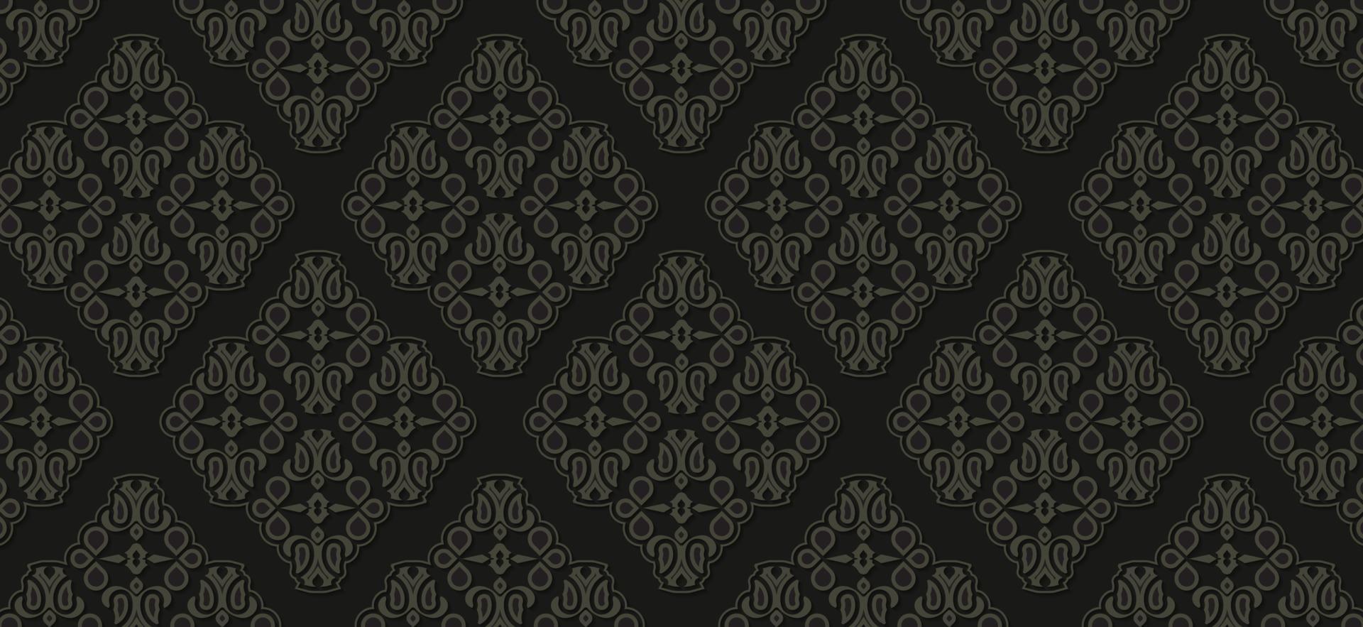 dark ethnic seamless pattern template vector