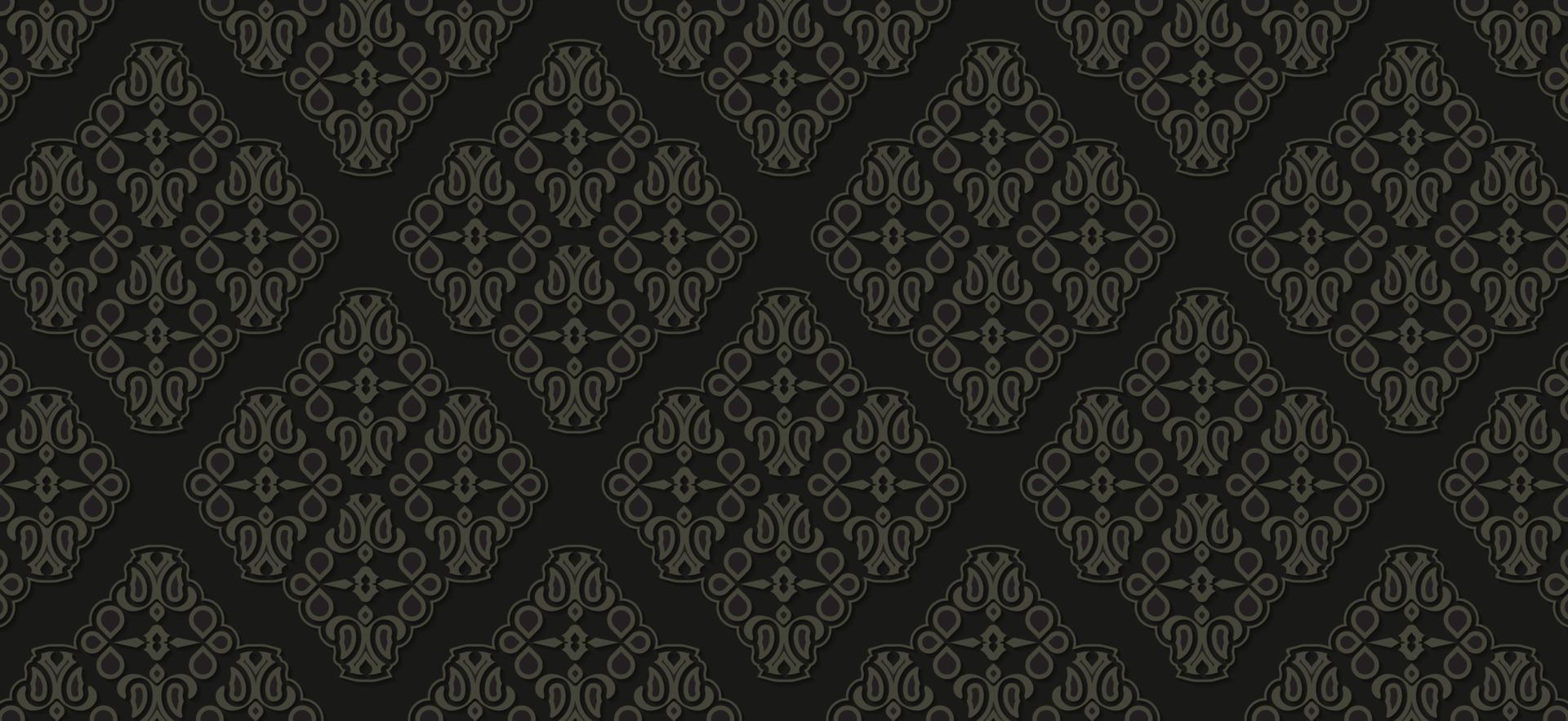 dark ethnic seamless pattern template vector