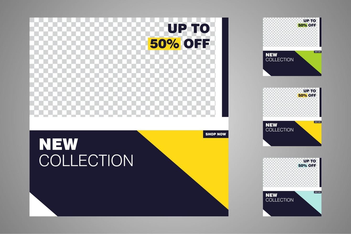 Suitable for social media posts templates and web or internet ads. vector