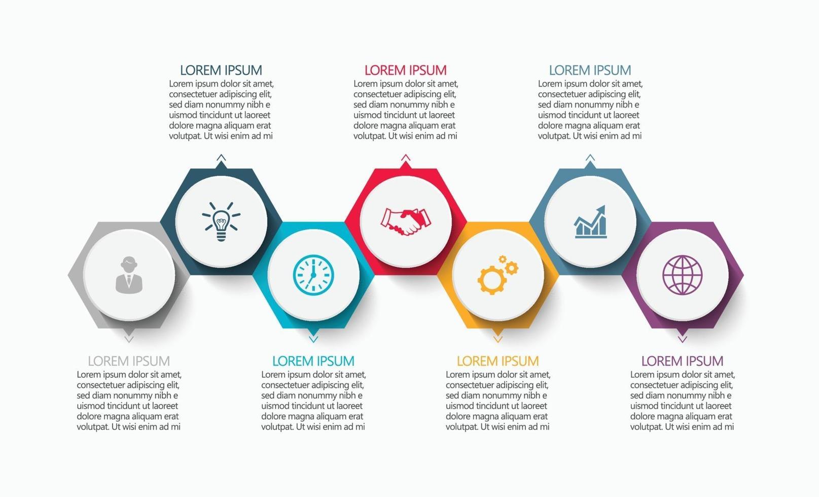 Presentation business infographic template vector