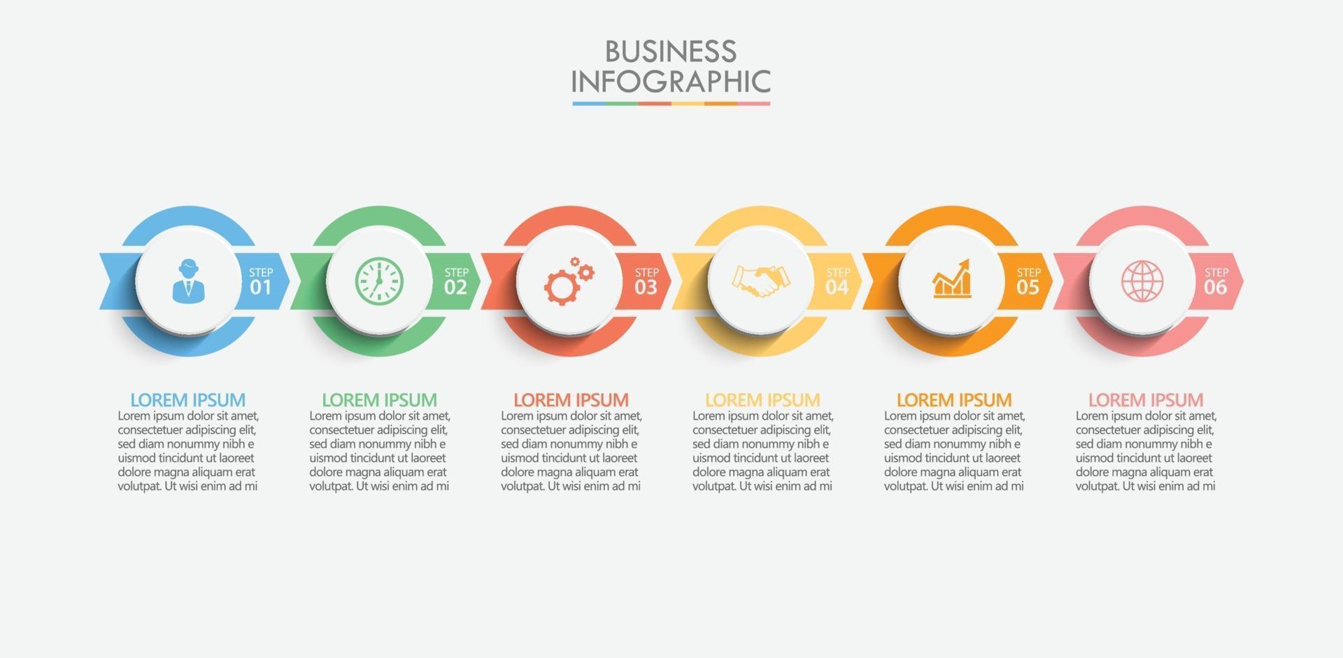 Presentation business infographic template vector