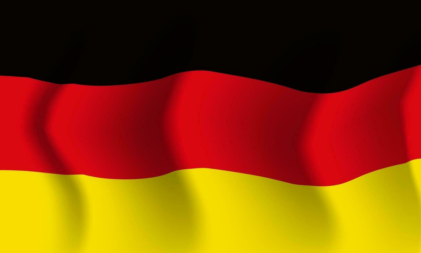 Fondo ondeando en el viento bandera de Alemania. antecedentes vector