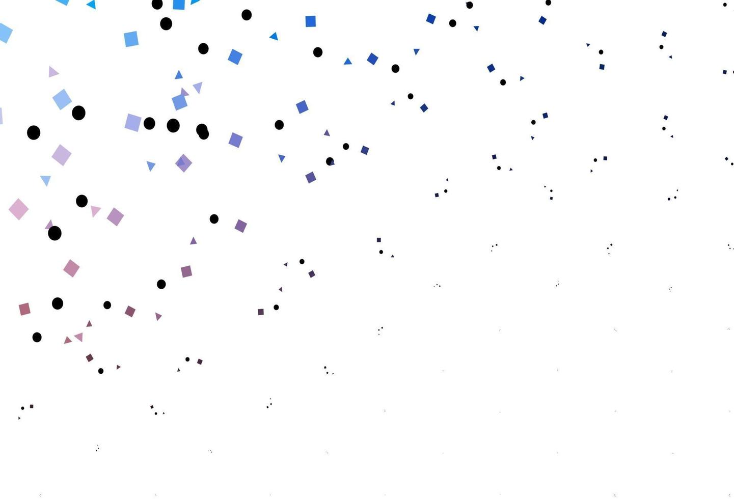 Light Pink, Blue vector background with triangles, circles, cubes.