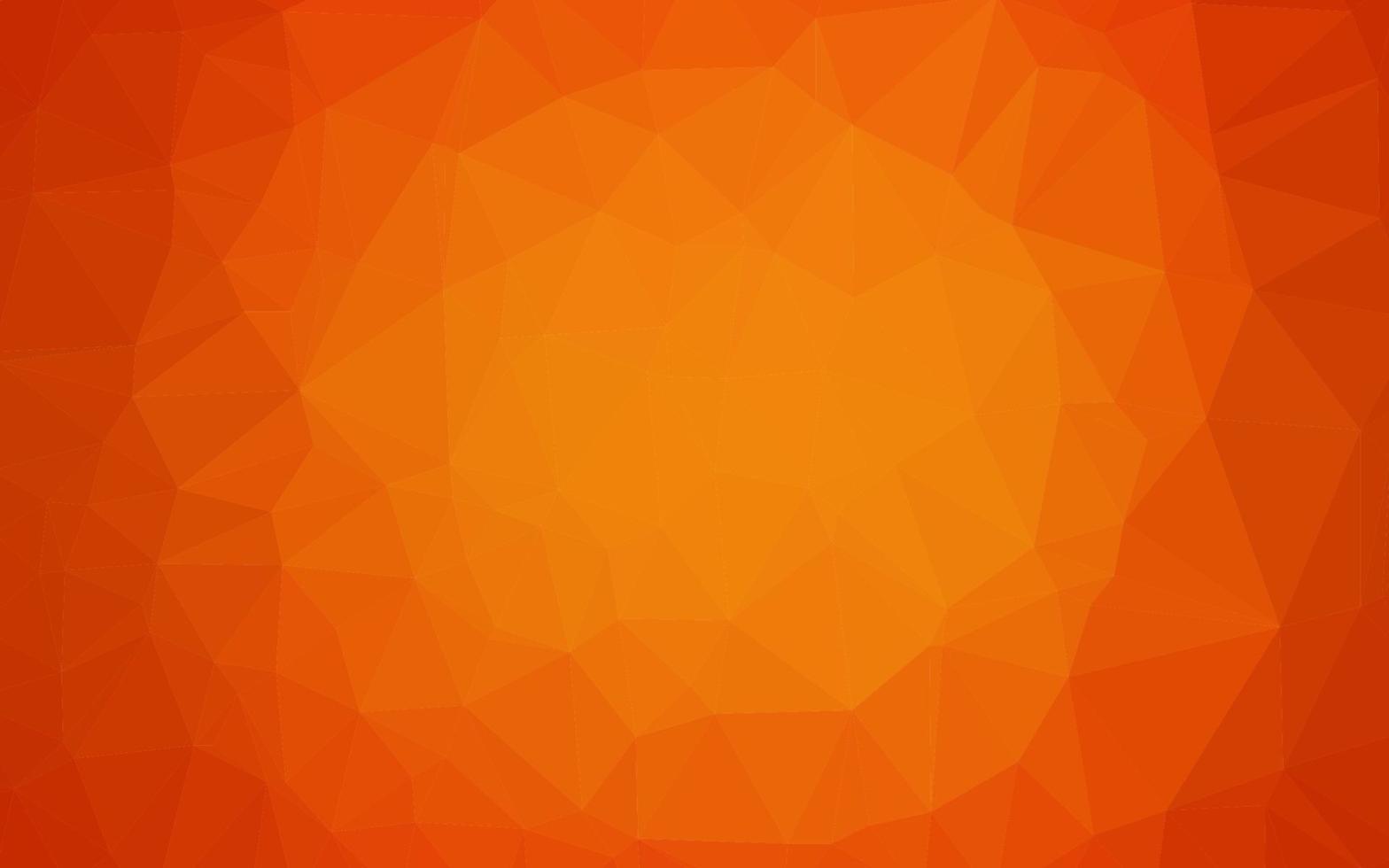 Light Orange vector abstract polygonal texture.