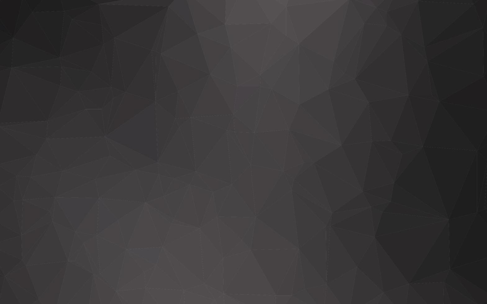 Dark Black vector abstract polygonal cover.