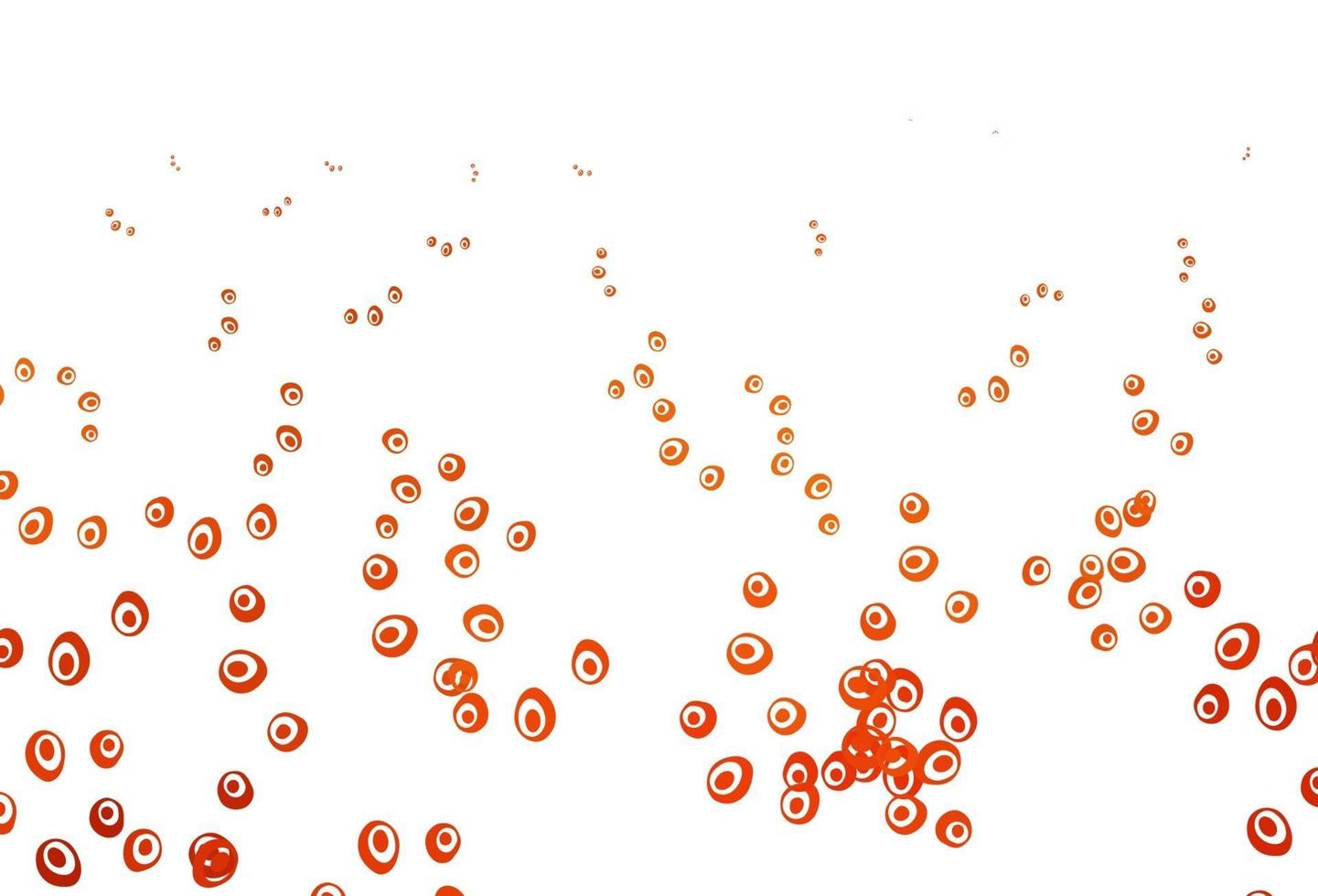 Light Orange vector cover with spots.