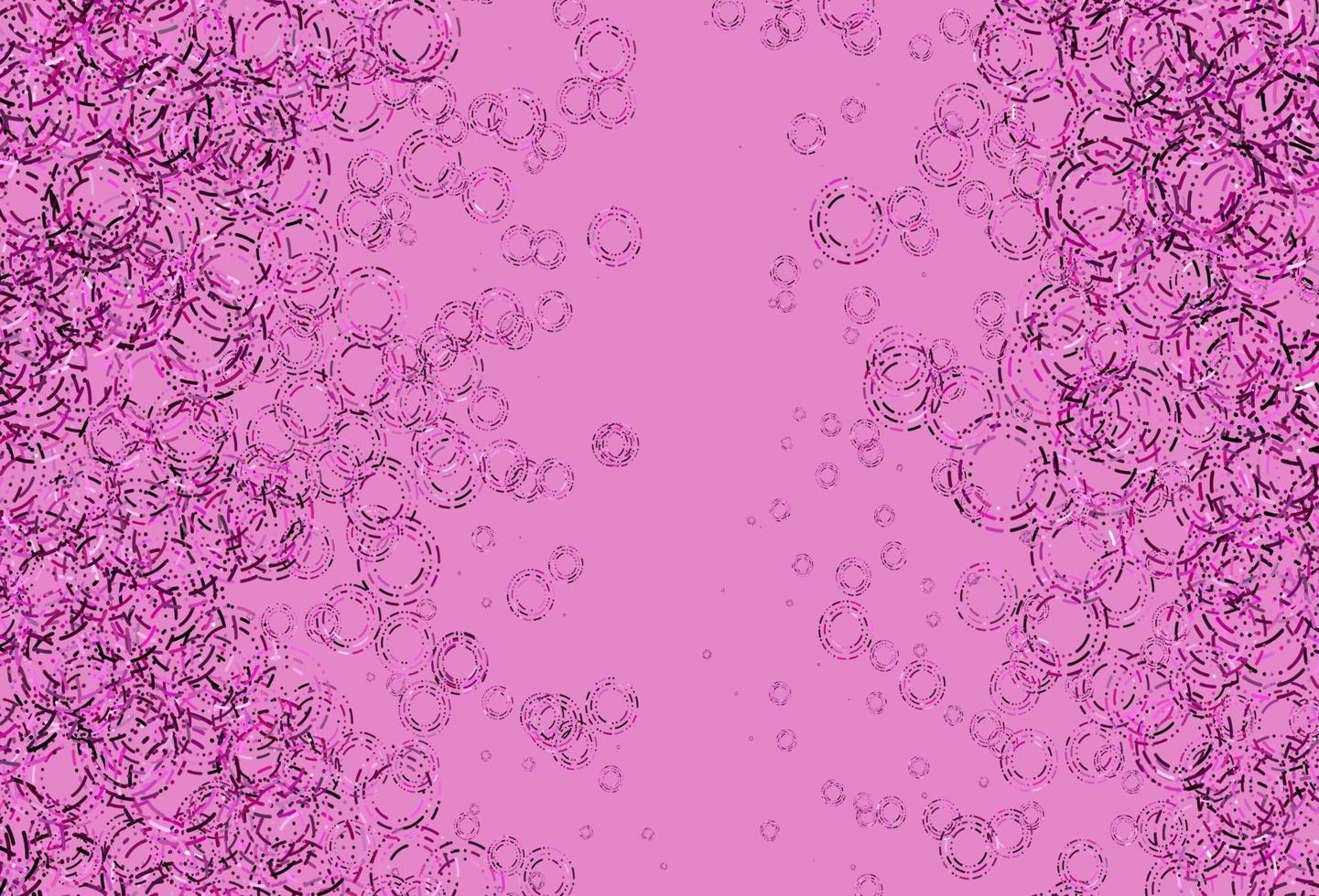 Light Pink vector background with bubbles.