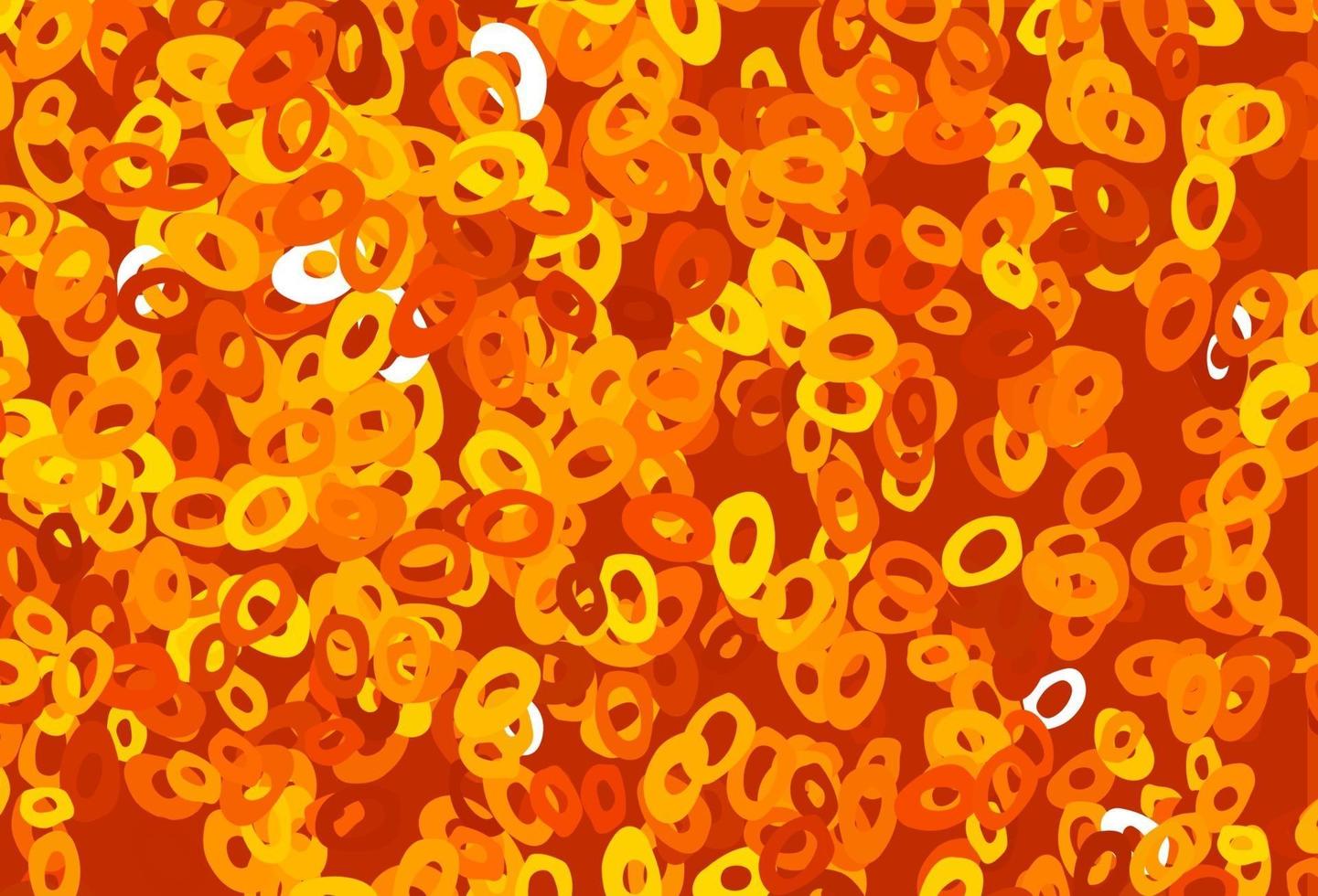 Light Orange vector pattern with spheres.