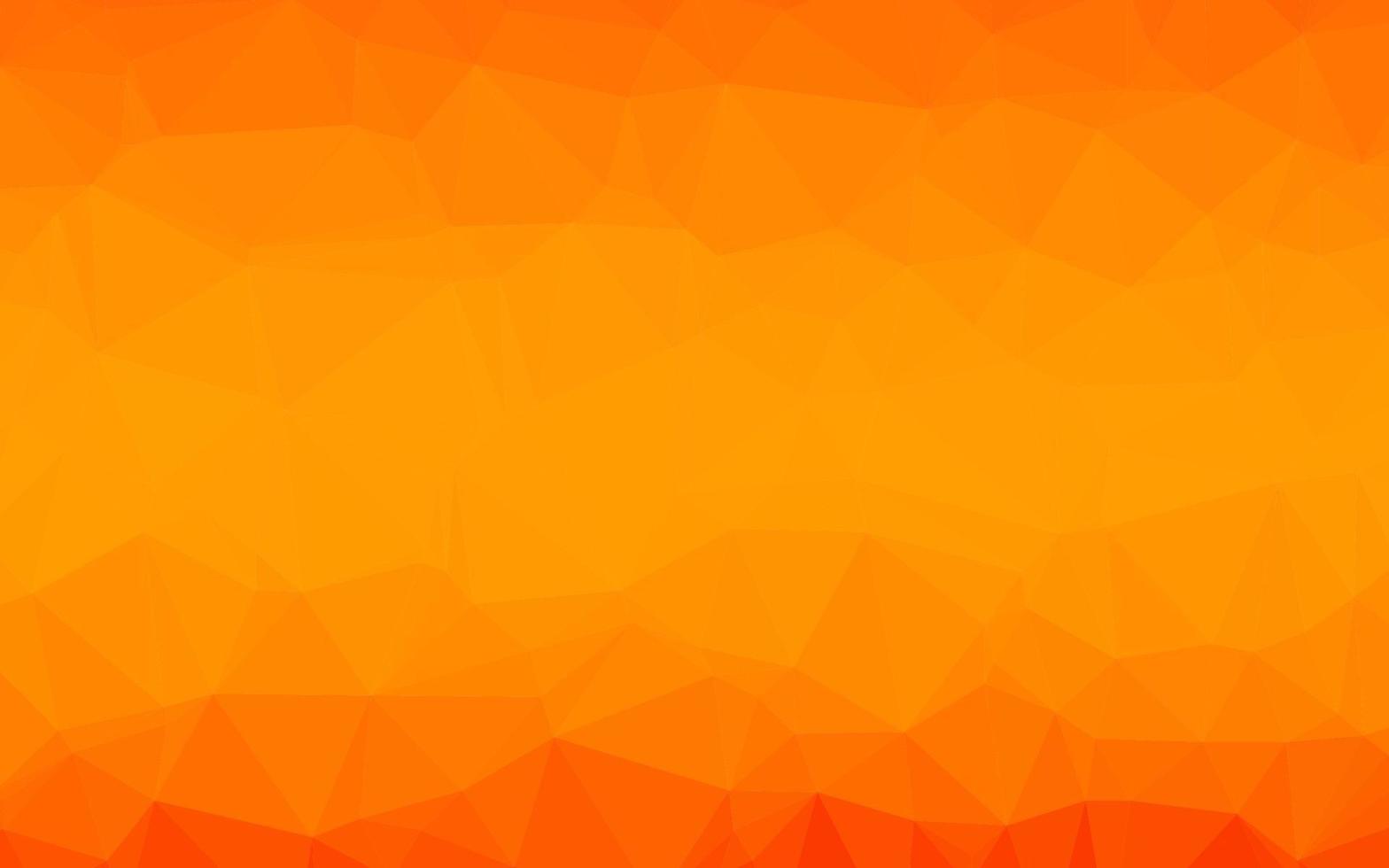 diseño abstracto de polígono de vector naranja claro.