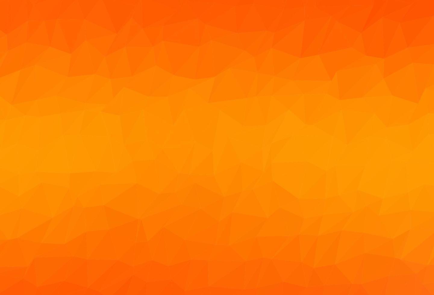 Light Orange vector triangle mosaic texture.