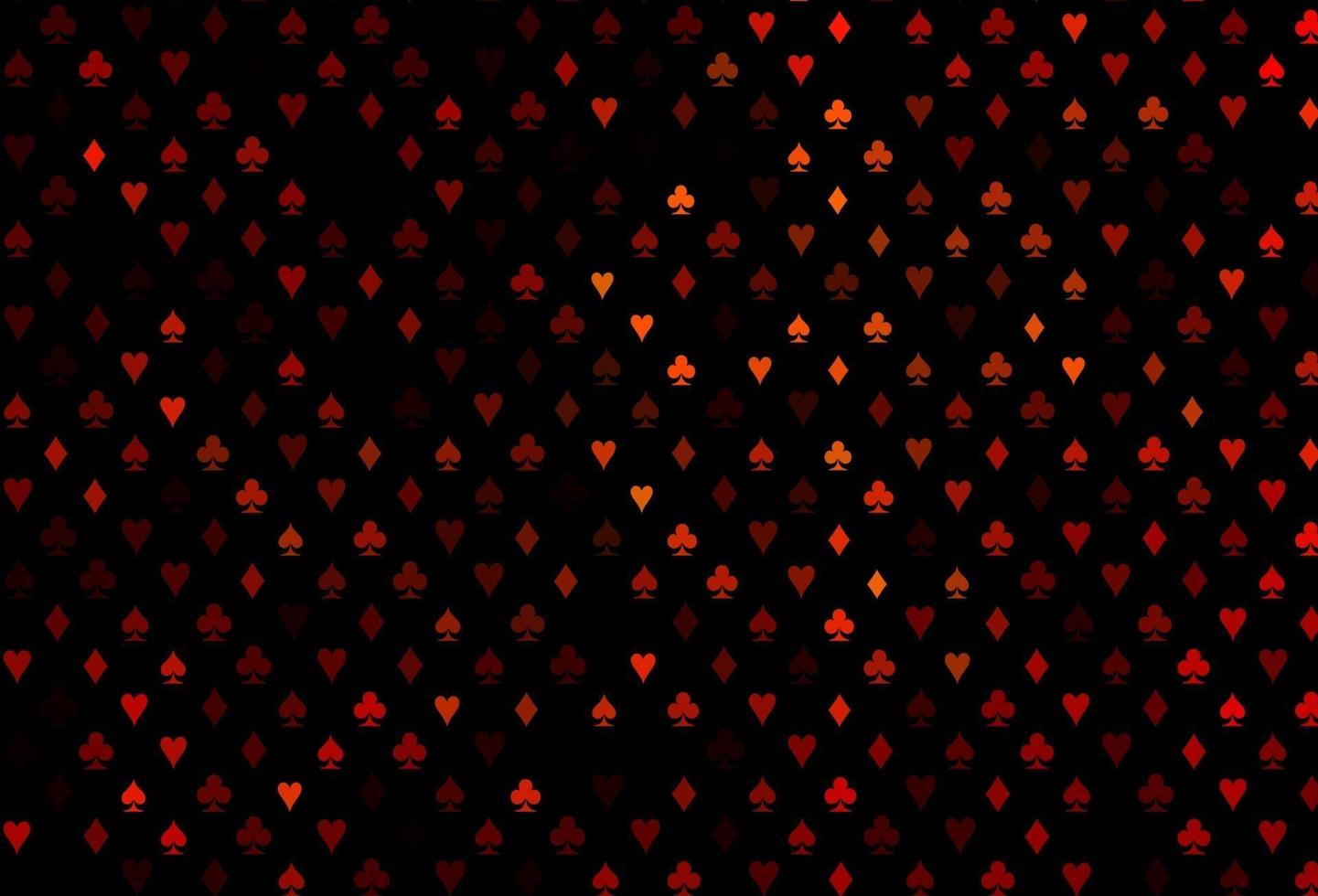 textura de vector naranja oscuro con naipes.