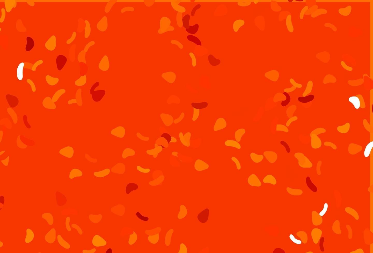 Light Orange vector backdrop with abstract shapes.