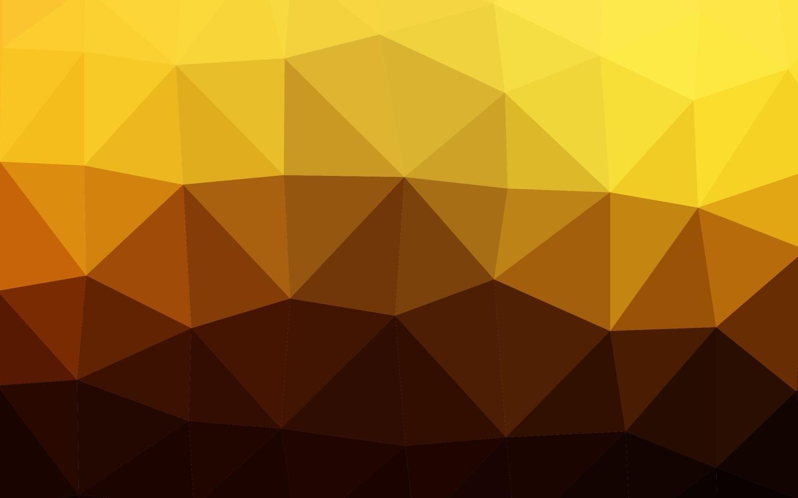 Dark Orange vector polygonal background.