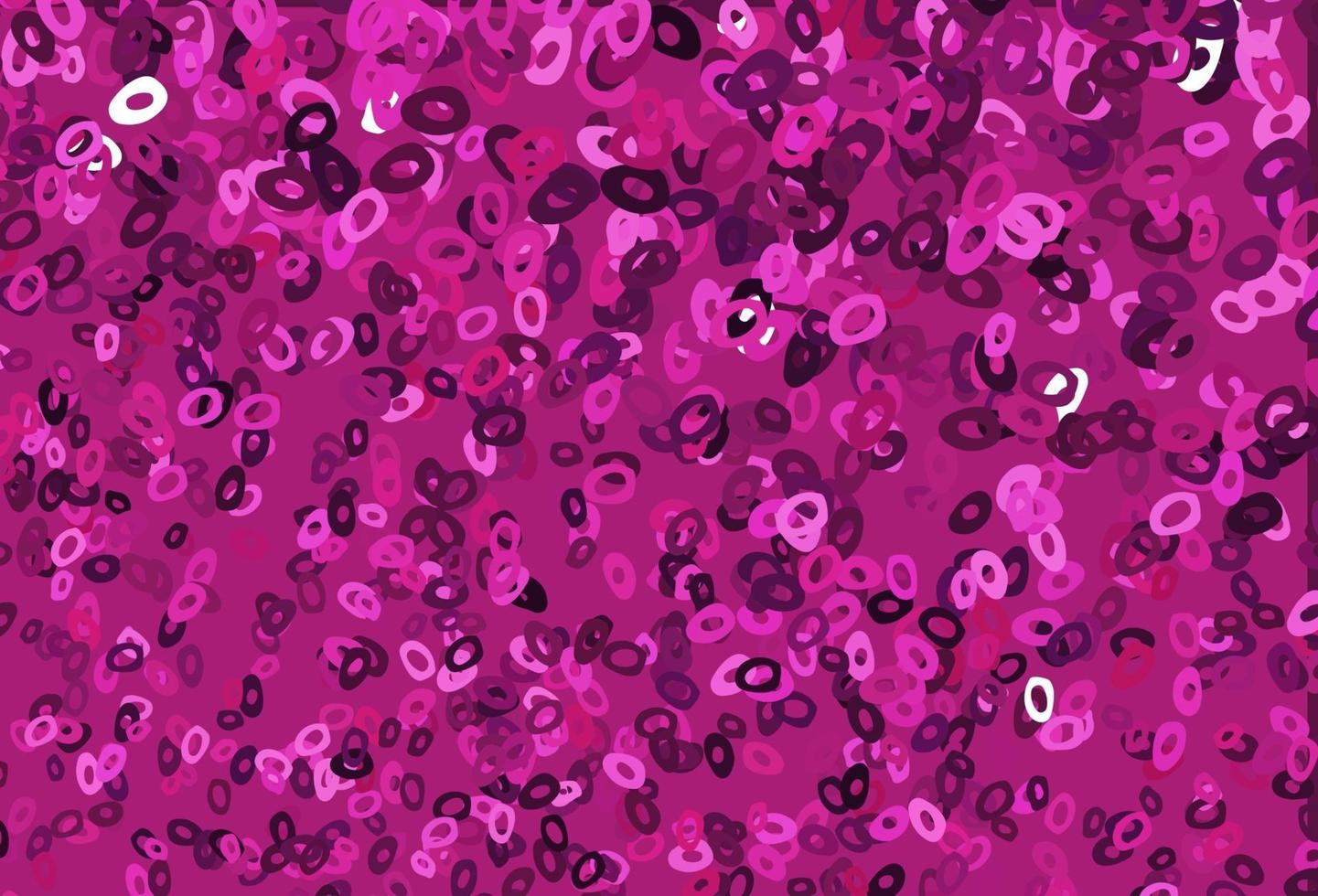 Dark Pink vector cover with spots.