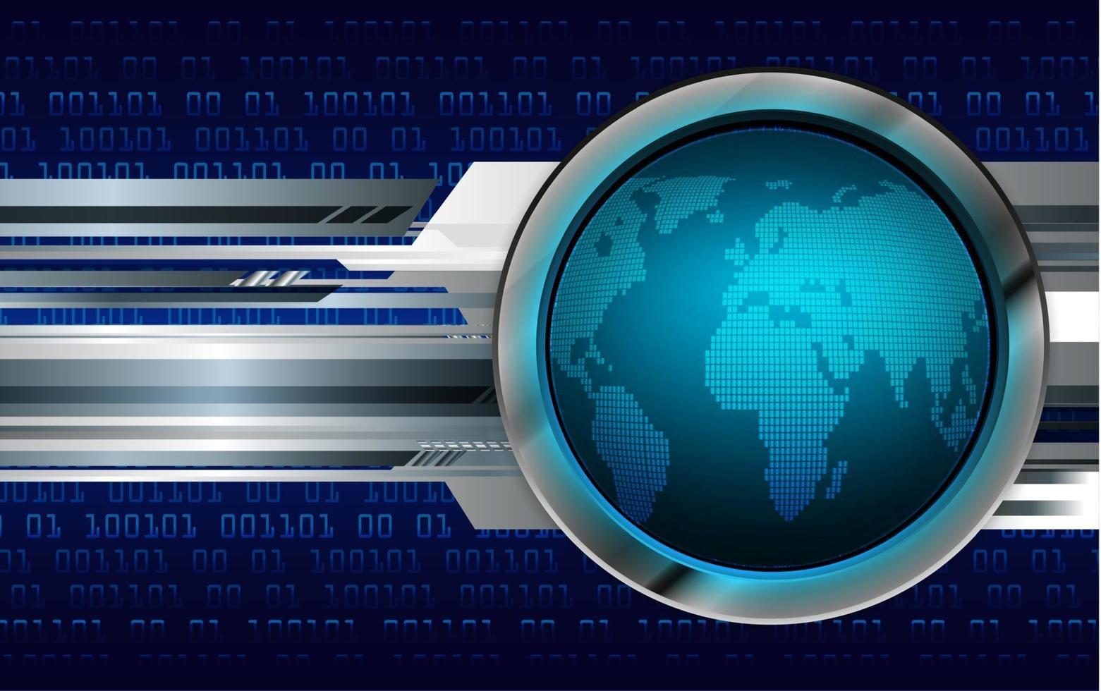 world binary circuit board future technology, blue hud cyber security vector
