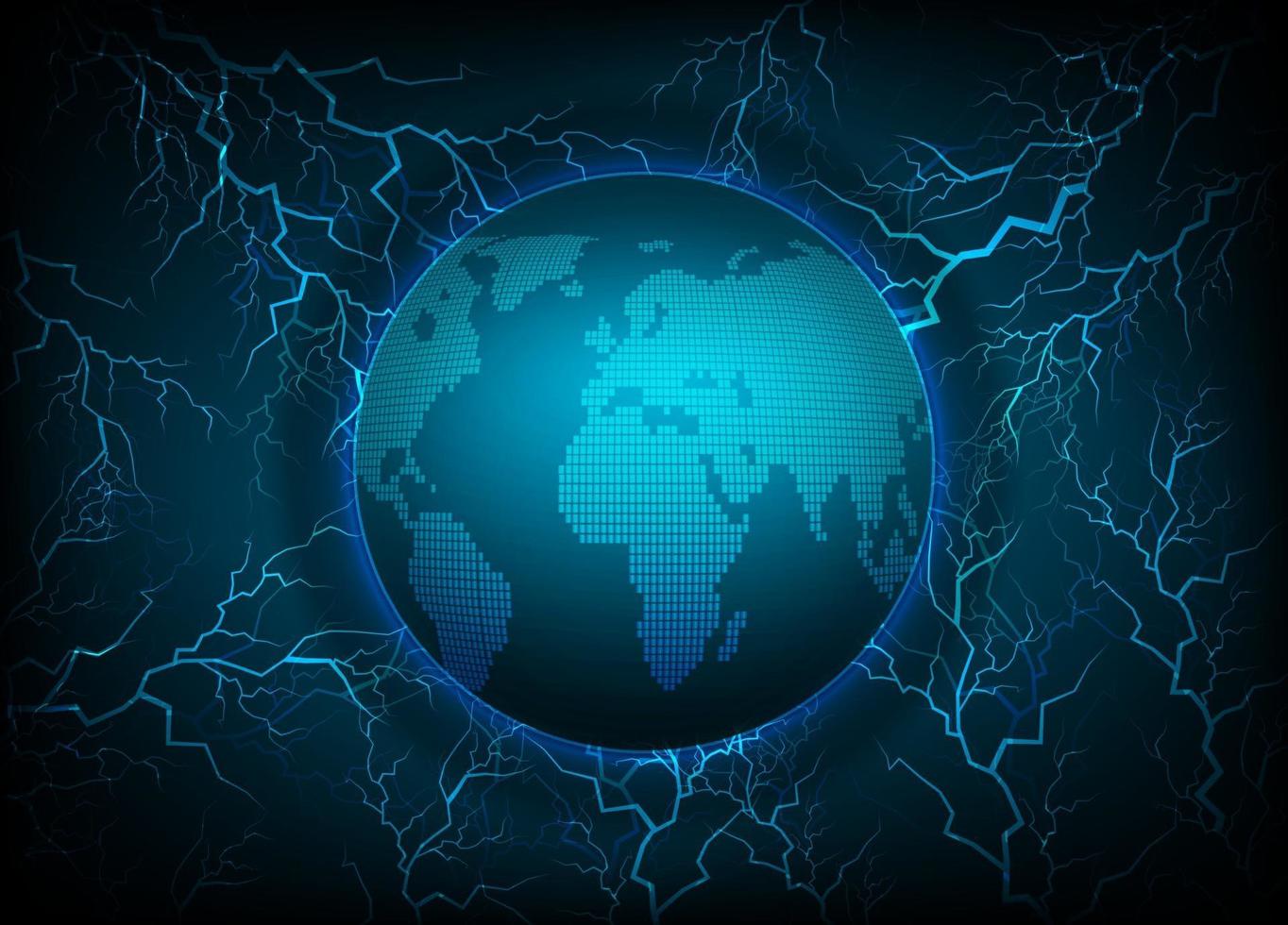 world binary circuit board future technology, blue hud cyber security vector