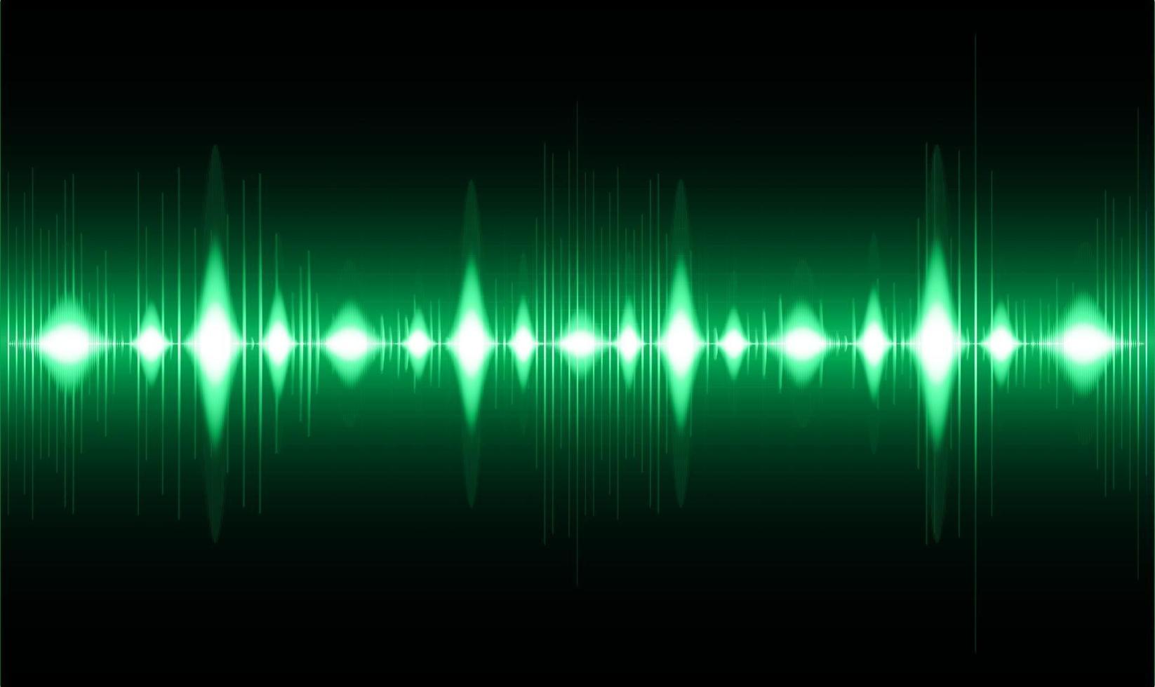 Sound waves oscillating dark light vector