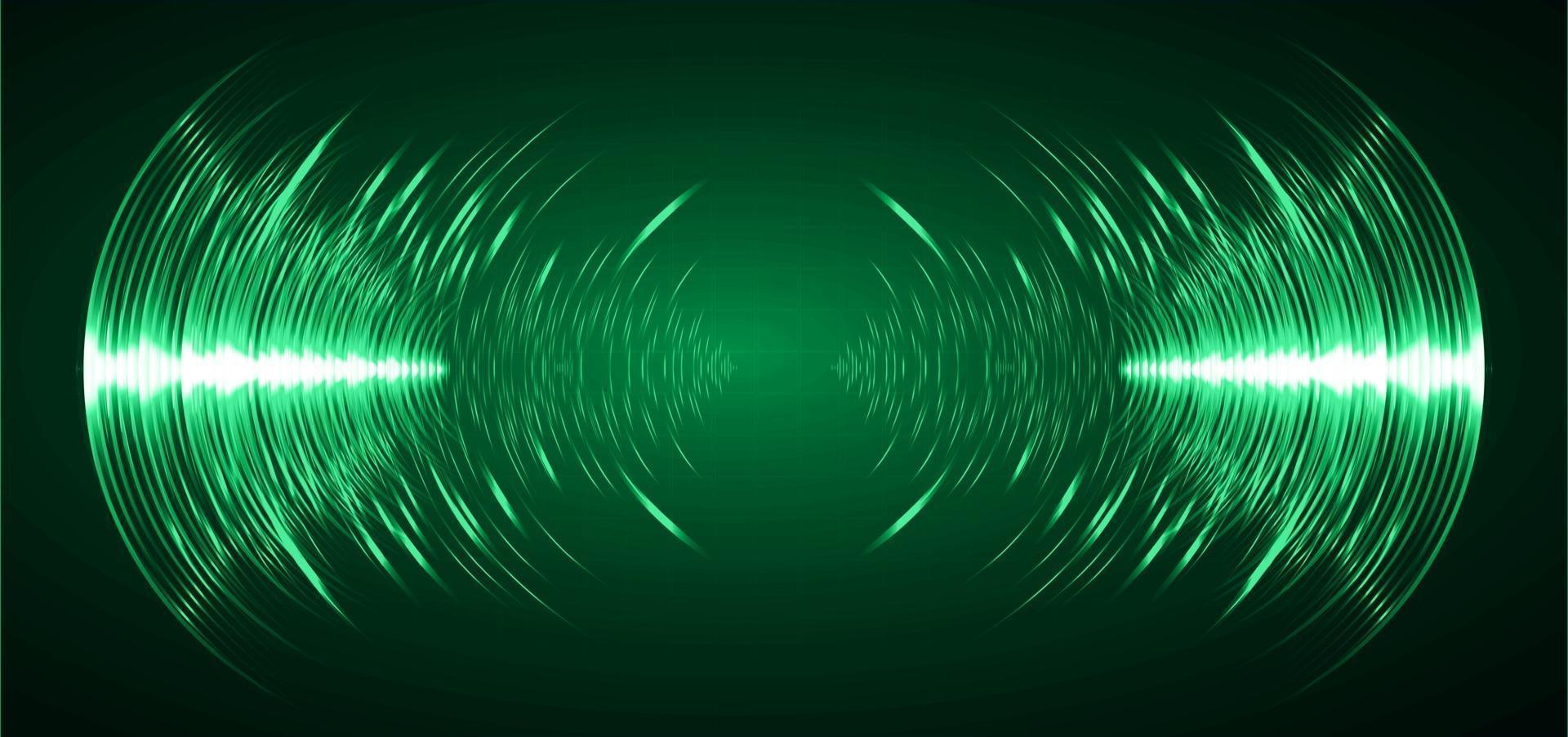 Sound waves oscillating dark light vector