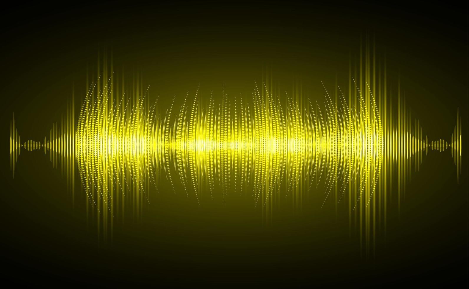 Sound waves oscillating dark light vector