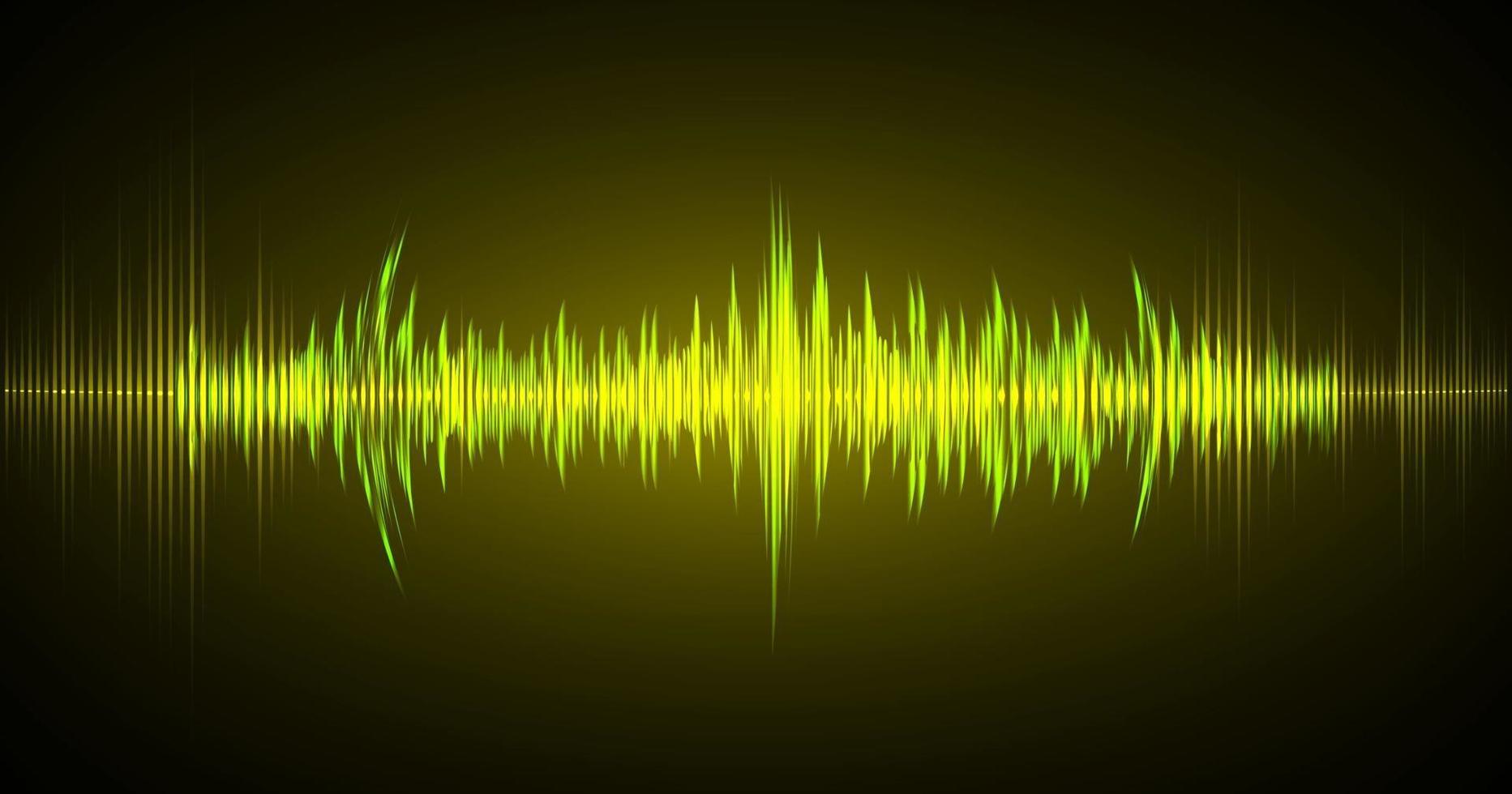 Sound waves oscillating dark light vector