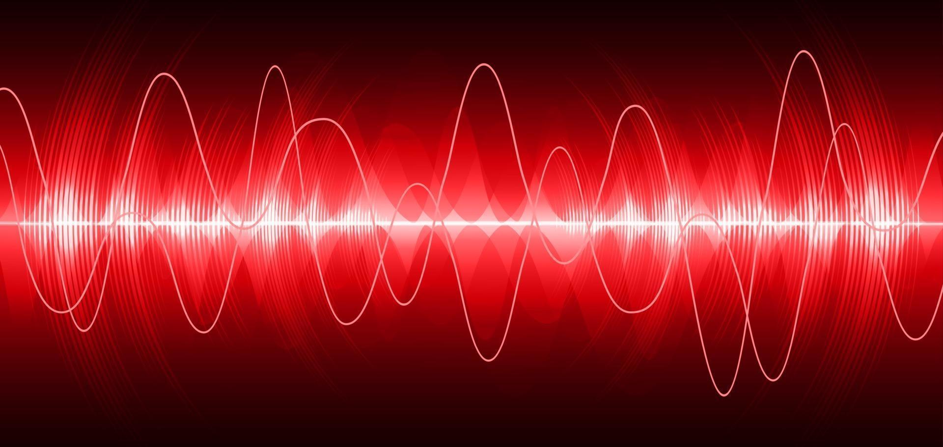 Sound waves oscillating dark light vector