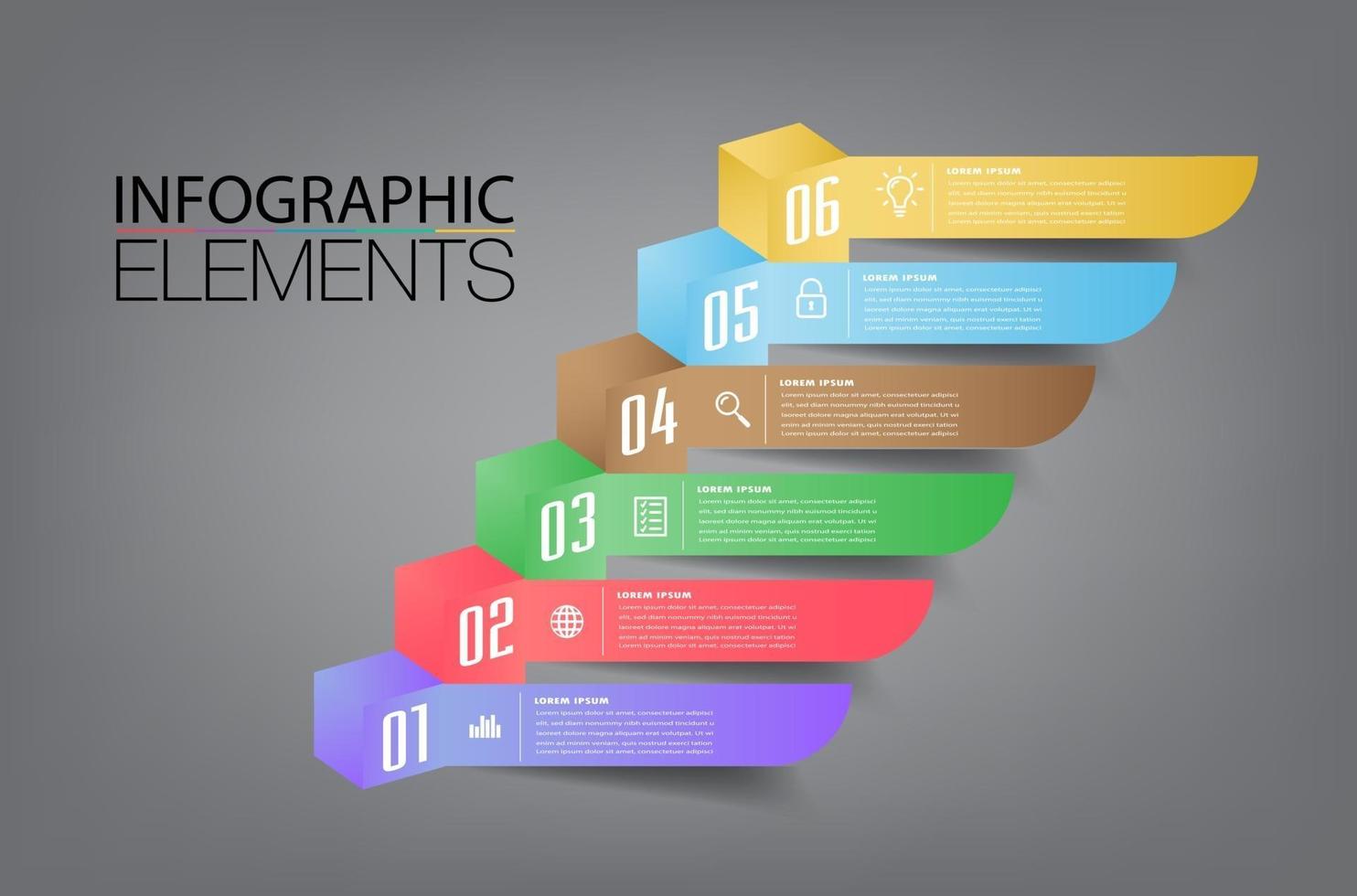 intensificar el concepto de éxito empresarial. vector de infografia