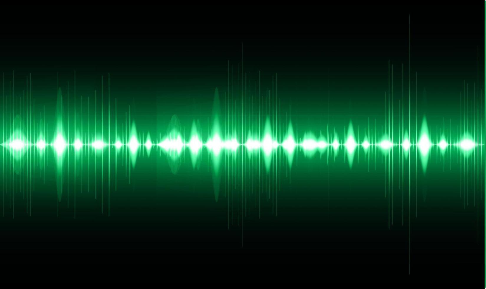 Sound waves oscillating dark light vector