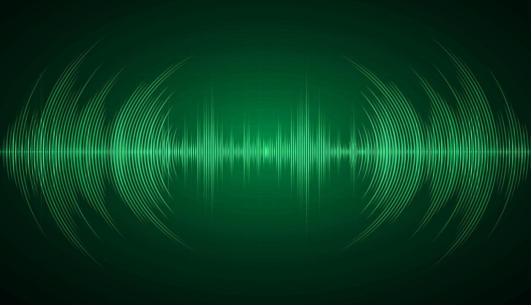 Sound waves oscillating dark light vector