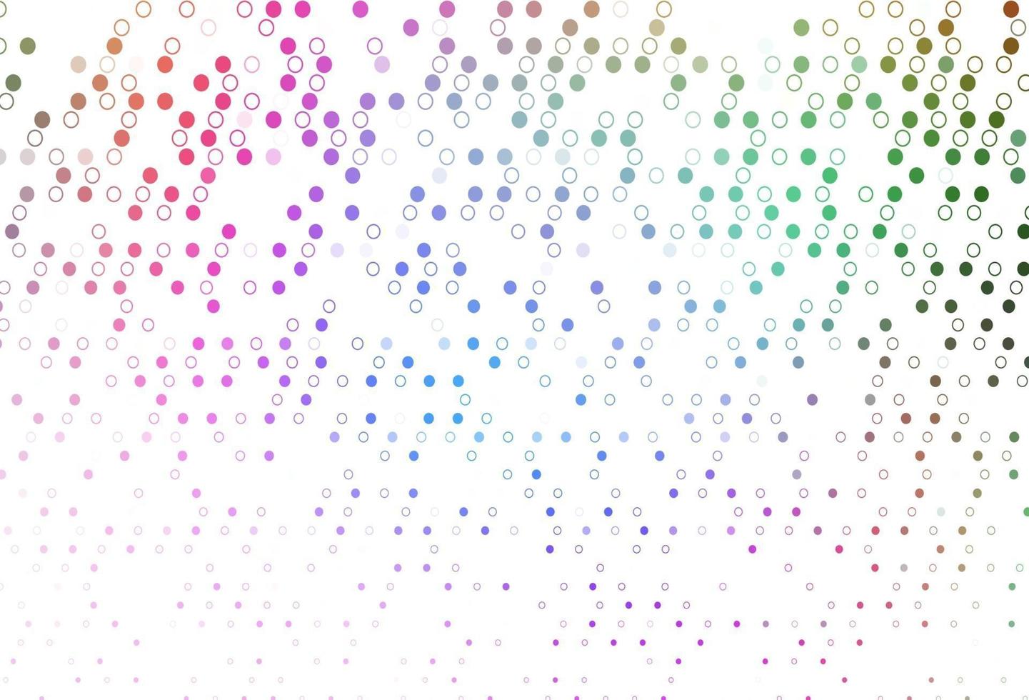 Light Multicolor, Rainbow vector backdrop with dots.