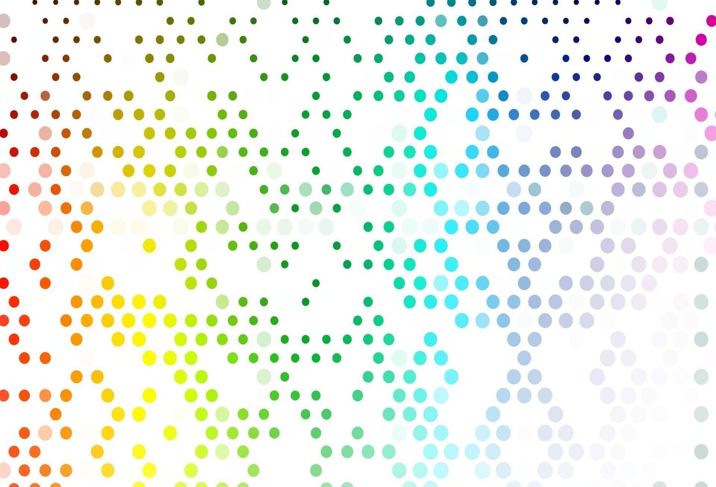 Light Multicolor, Rainbow vector background with bubbles.